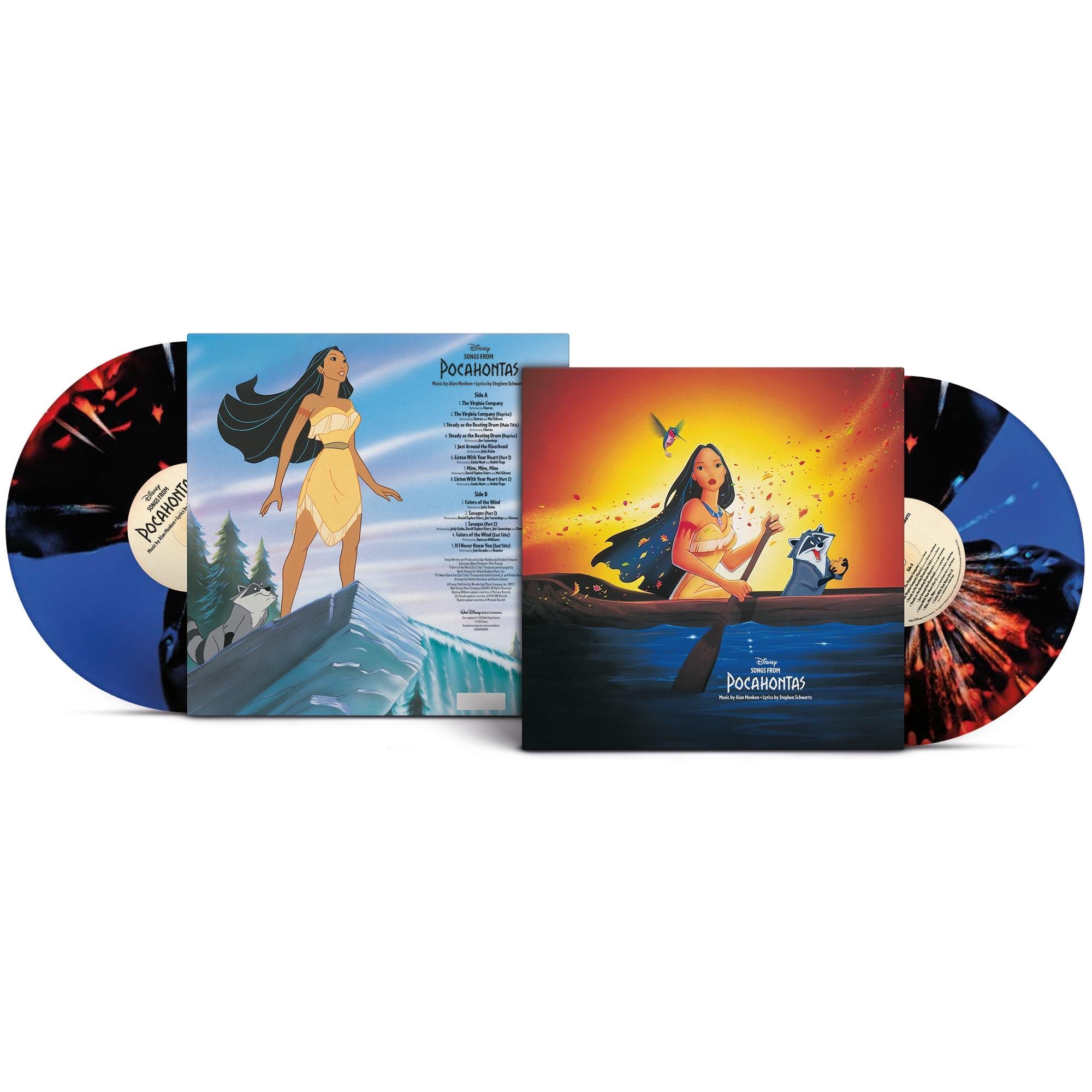 Songs from Pocahontas (Kaleidoscope Sunset Splatter Vinyl) - By: Soundtrack