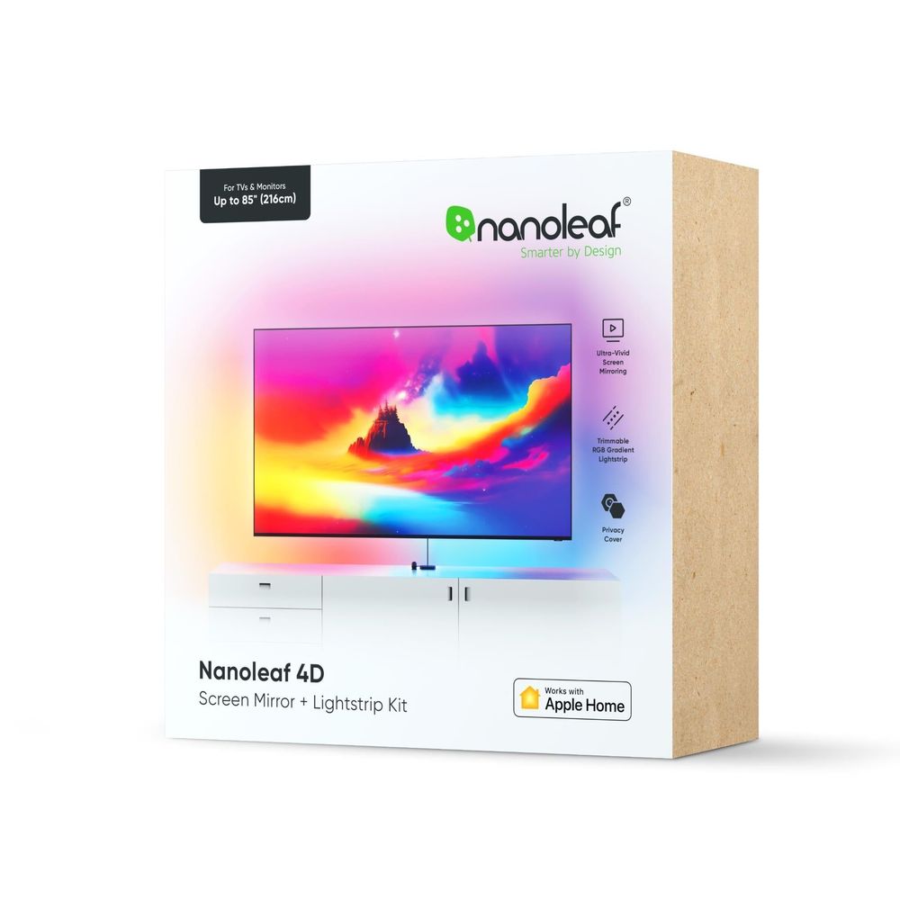 Nanoleaf 4D Screen Mirror and Lightstrip Kit (Up to 85")