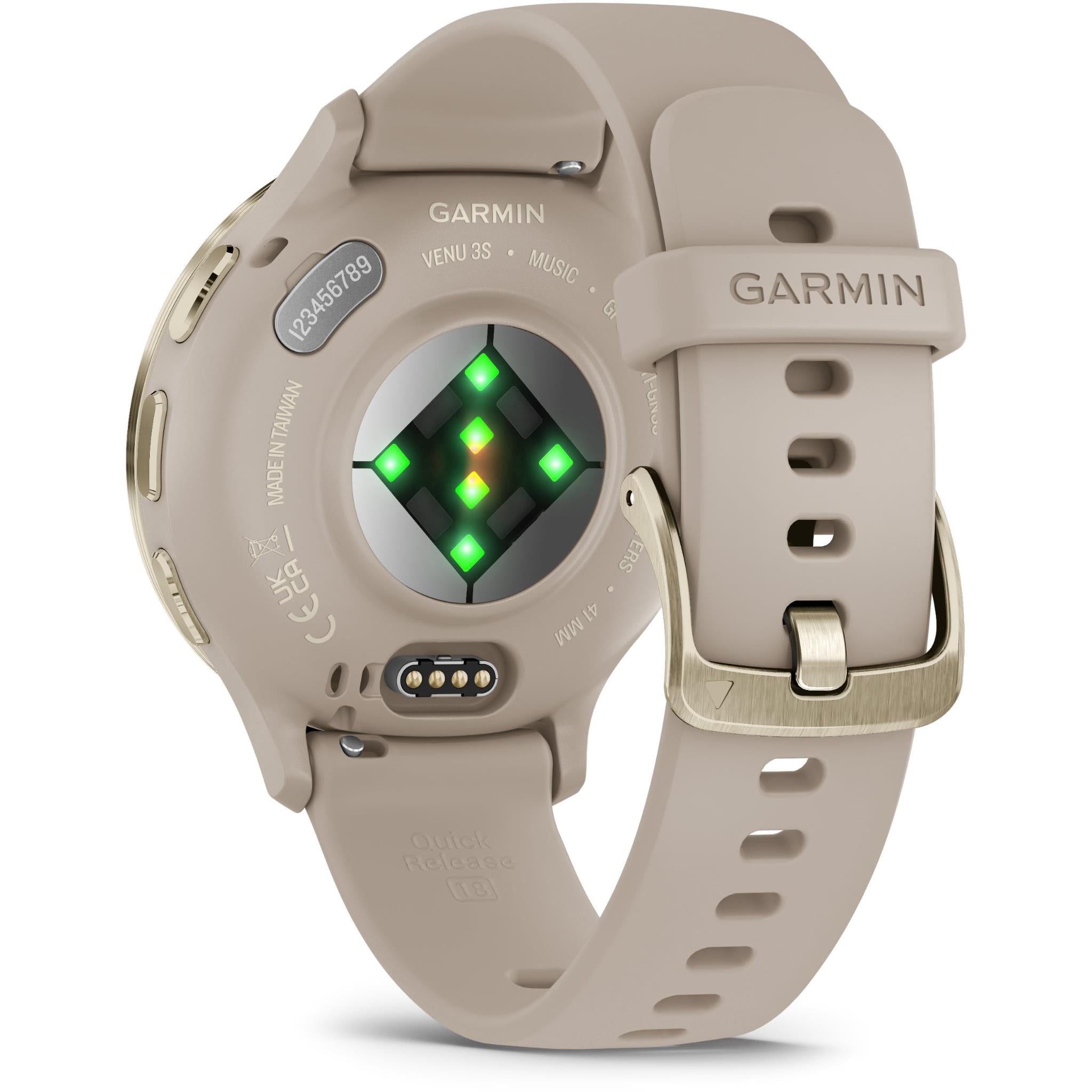 Garmin Venu 3S Sports Watch (French Grey/Soft Gold)