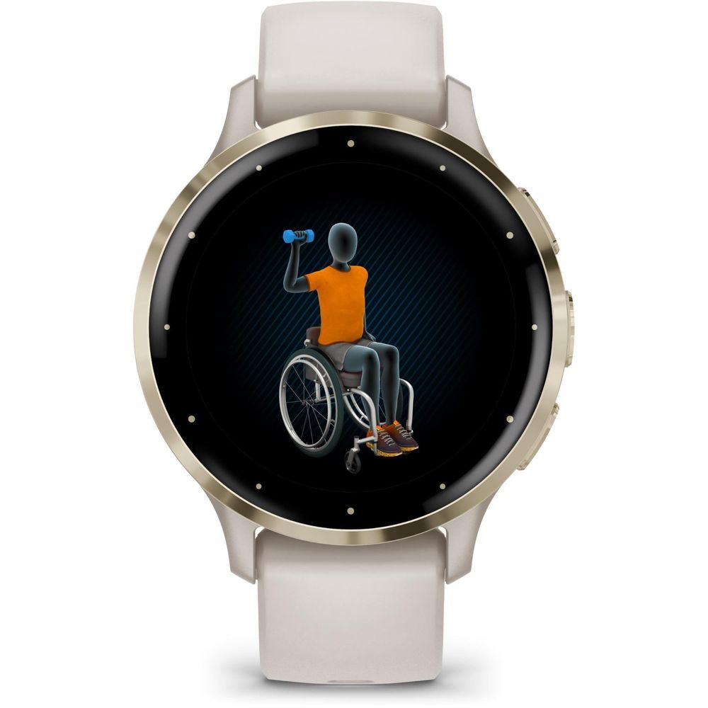 Garmin Venu 3S Sports Watch (Ivory/Soft Gold)