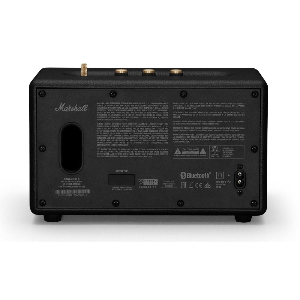Marshall Acton III Wireless Bluetooth Speaker (Black)