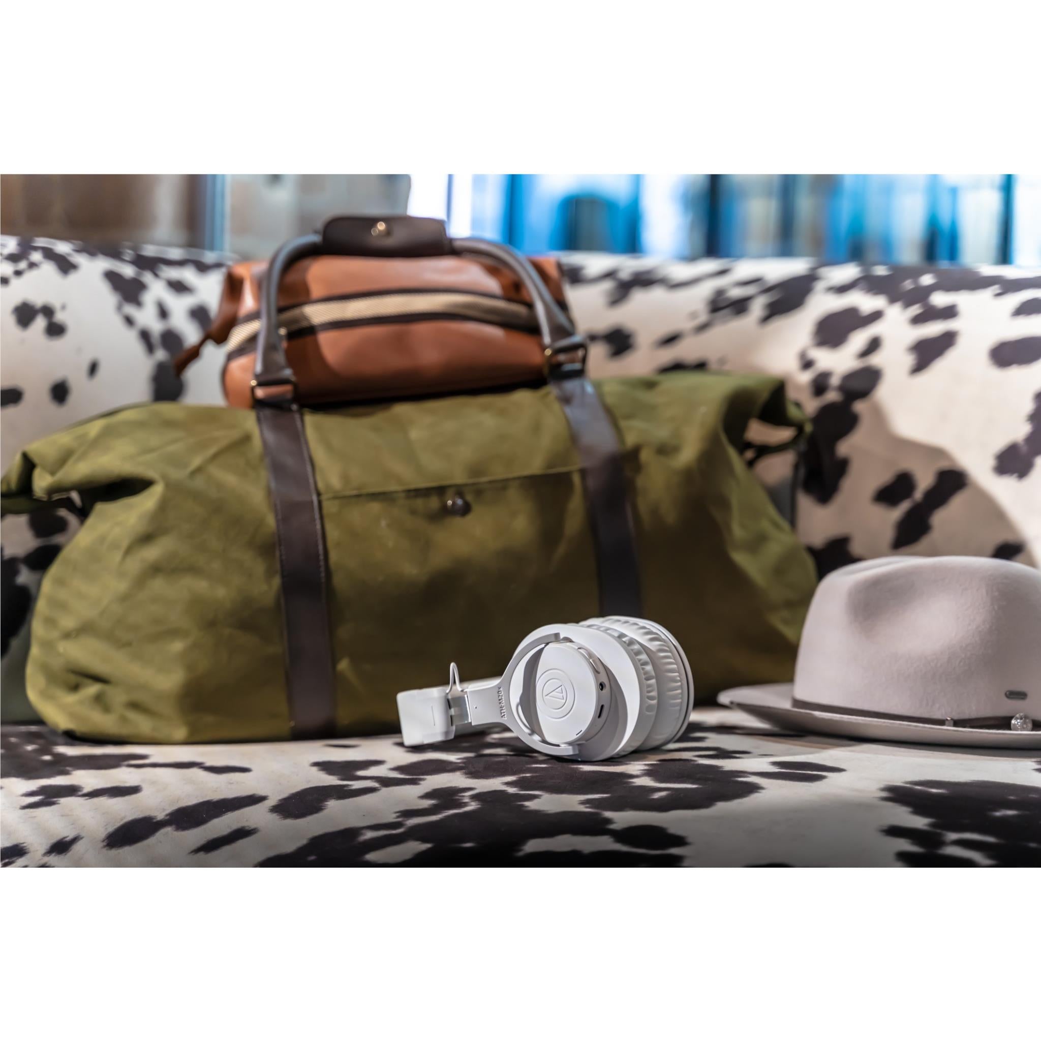 Audio-Technica ATH-M20XBT Wireless Over-Ear Headphones (White)