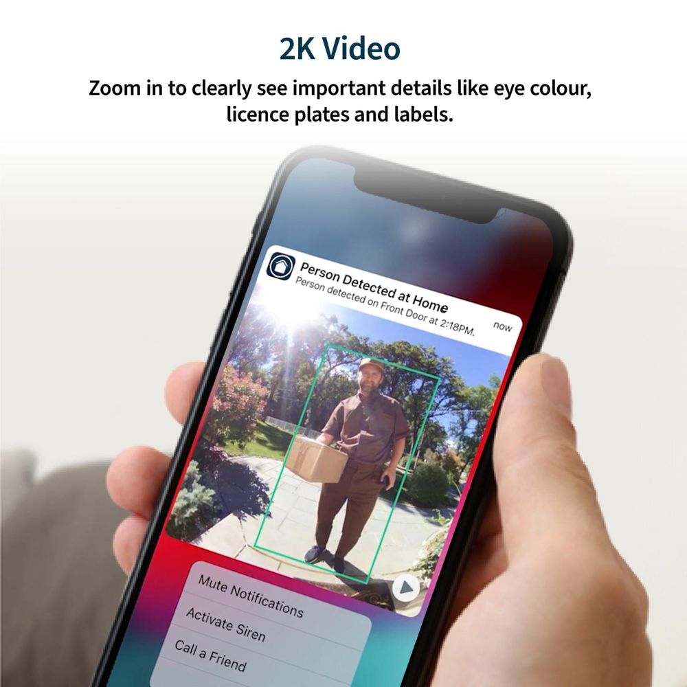 Arlo Essentials 2K Video Doorbell (2nd Generation) [Wired/Battery]