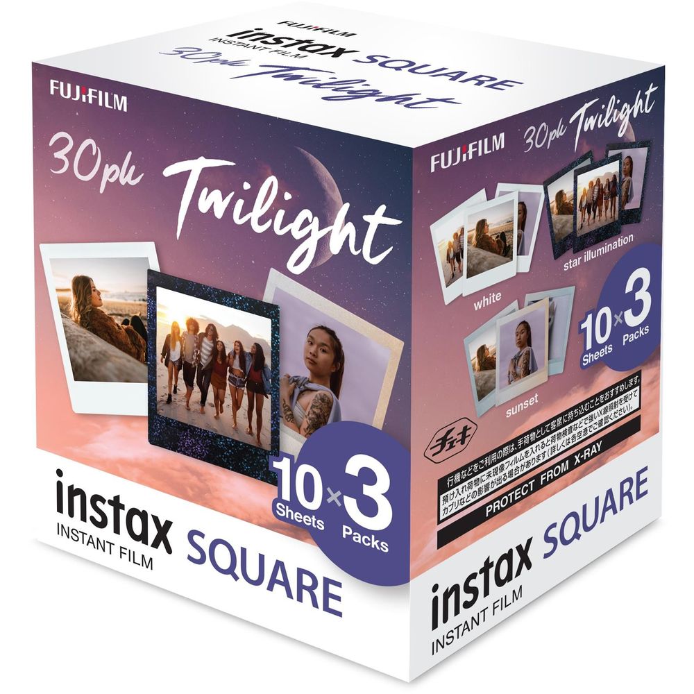 Fujifilm instax SQUARE Film (30 Pack) [Twilight]