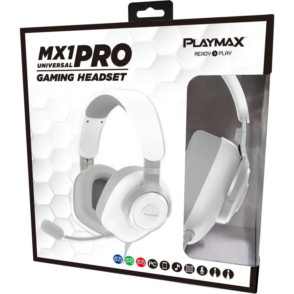 Playmax MX1 Pro Gaming Headset (White)