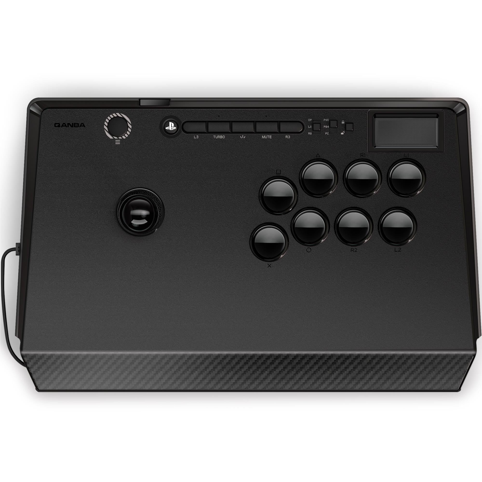 Qanba Titan wired fight stick for PS5, PS4 and PC in black - Electronic Gaming Accessories at Tech Supply Shed NZ