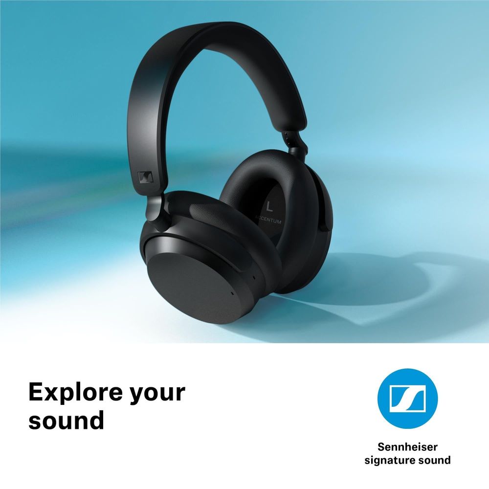 Sennheiser ACCENTUM Wireless Noise Cancelling Over-ear Headphones (White)