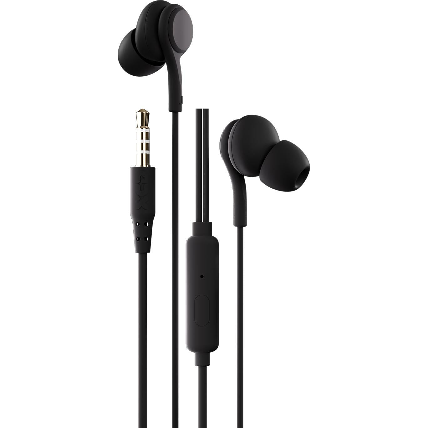 XCD Wired In-Ear with Mic Headphones (Black)