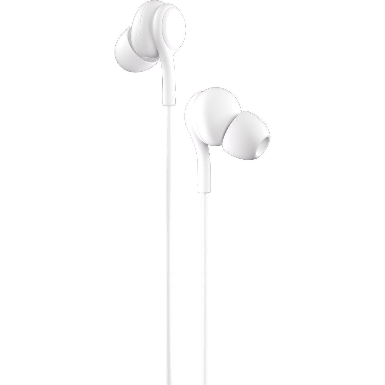 XCD Wired In-Ear with Mic Headphones (White)