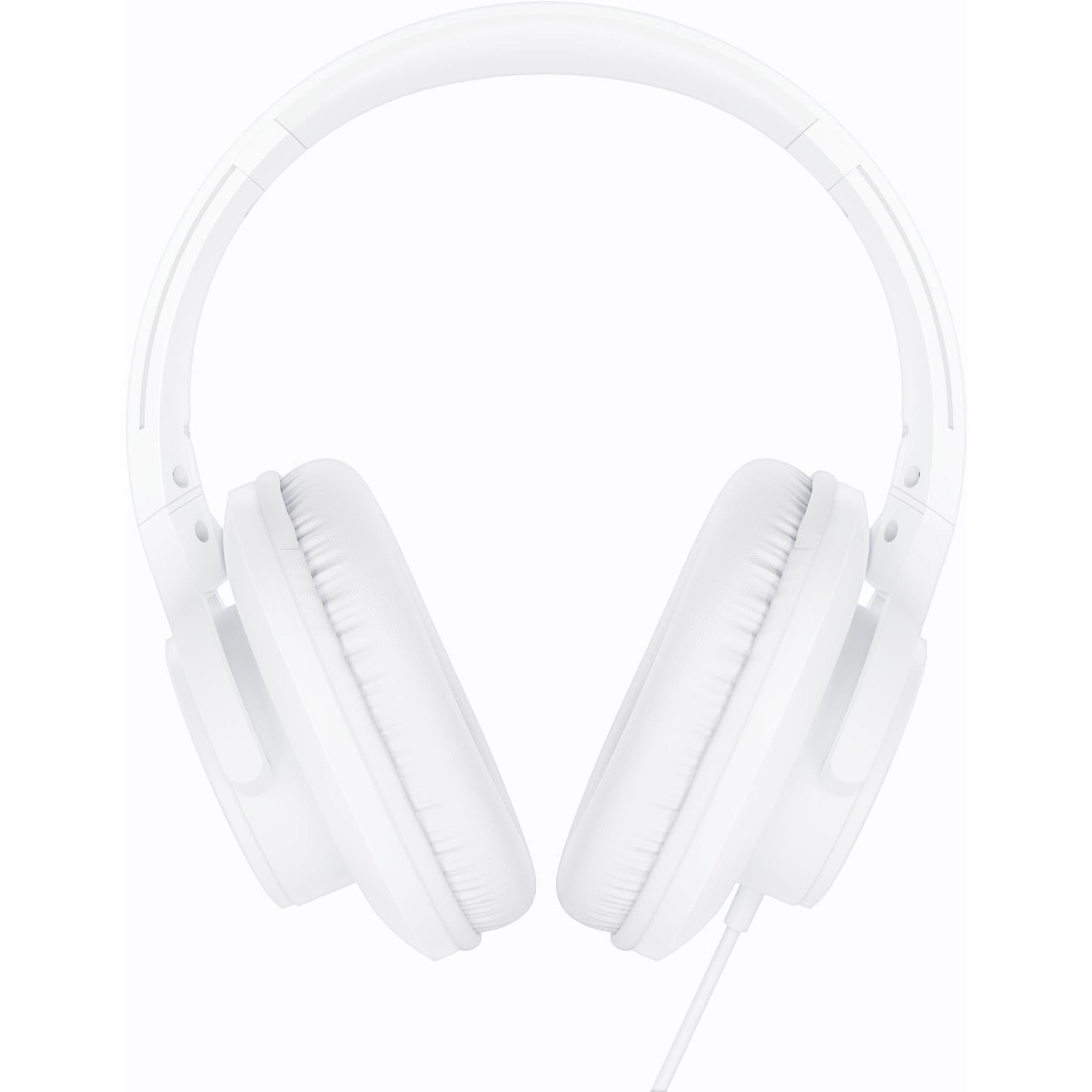 XCD Wired Foldable Over-Ear Headphones (White)