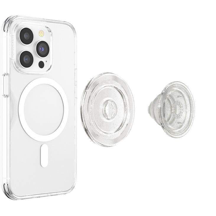 Popsockets Magsafe PopGrip (Clear Glitter)