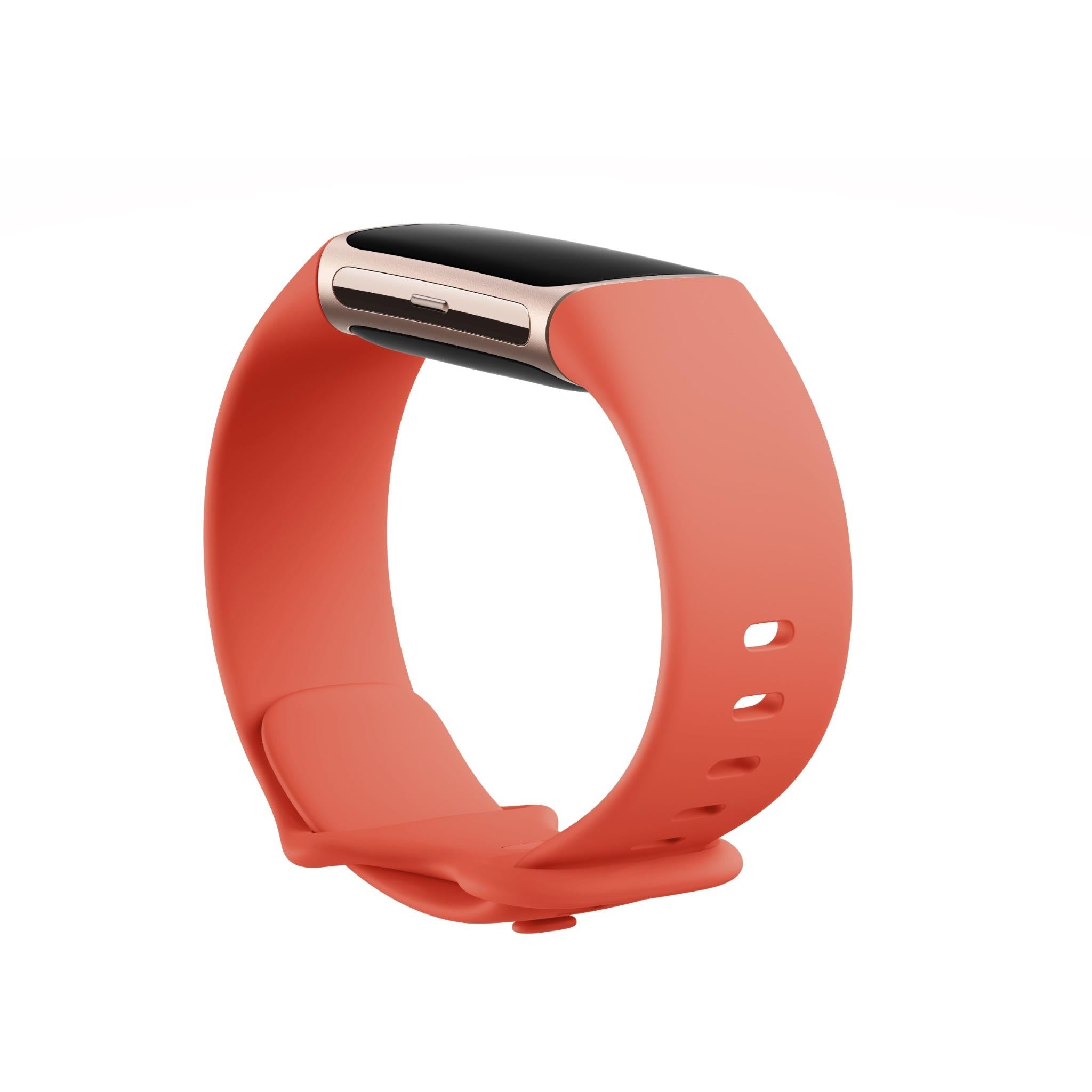 Fitbit Charge 6 Fitness Tracker (Champagne Gold/Coral)