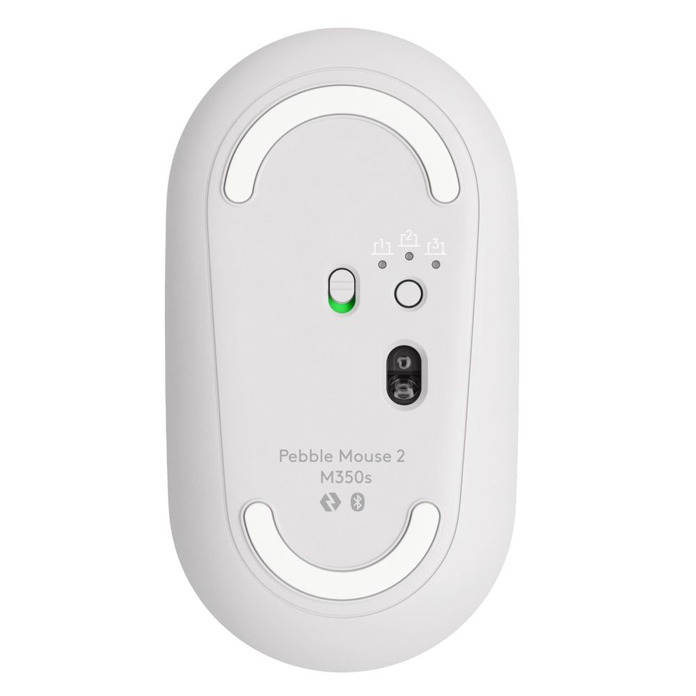 Logitech M350S Pebble 2 Wireless Mouse (White)