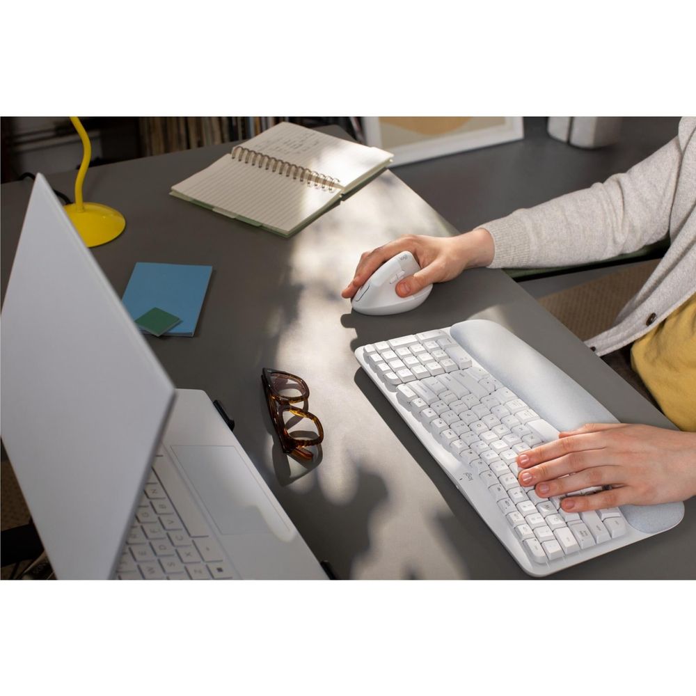 Logitech Wave Keys Wireless Ergonomic Keyboard (Off White)