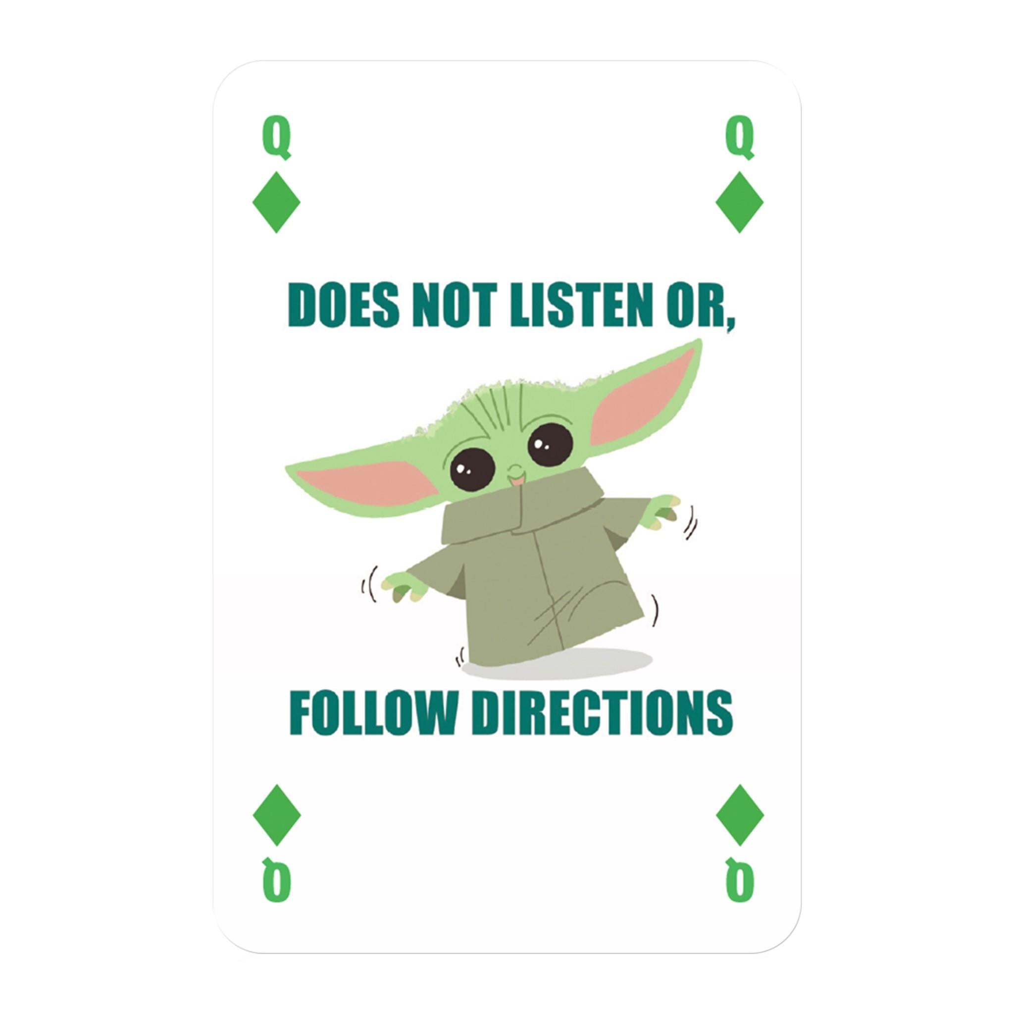 Star Wars: The Mandalorian - The Child Playing Cards