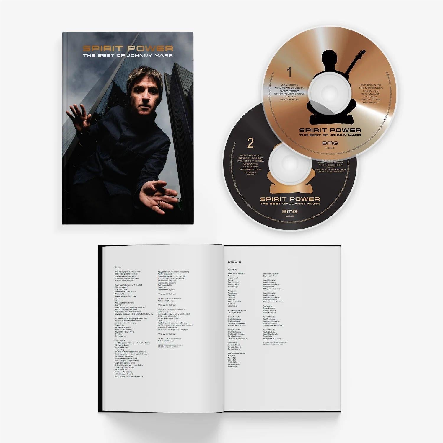 Deluxe mediabook edition music set with CD and open booklet, featuring album cover art