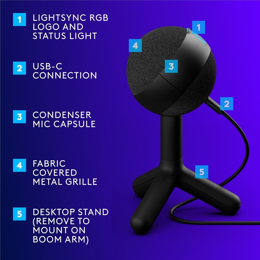 Logitech G Yeti Orb RGB Gaming Mic