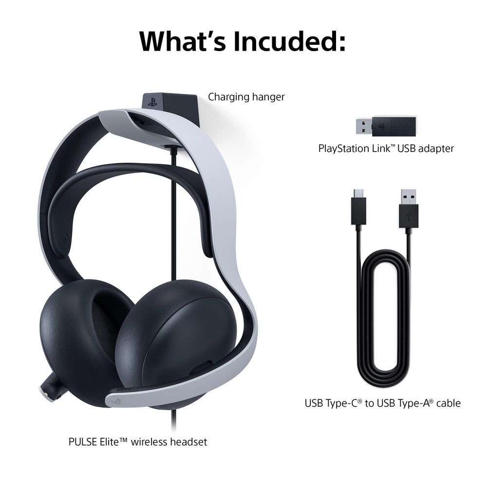 PS5 PlayStation 5 PULSE Elite Wireless Headset (White)