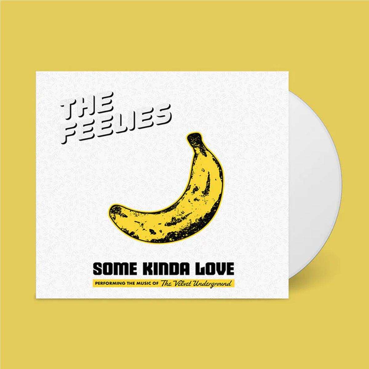 Vinyl album cover with yellow banana graphic and bold black lettering