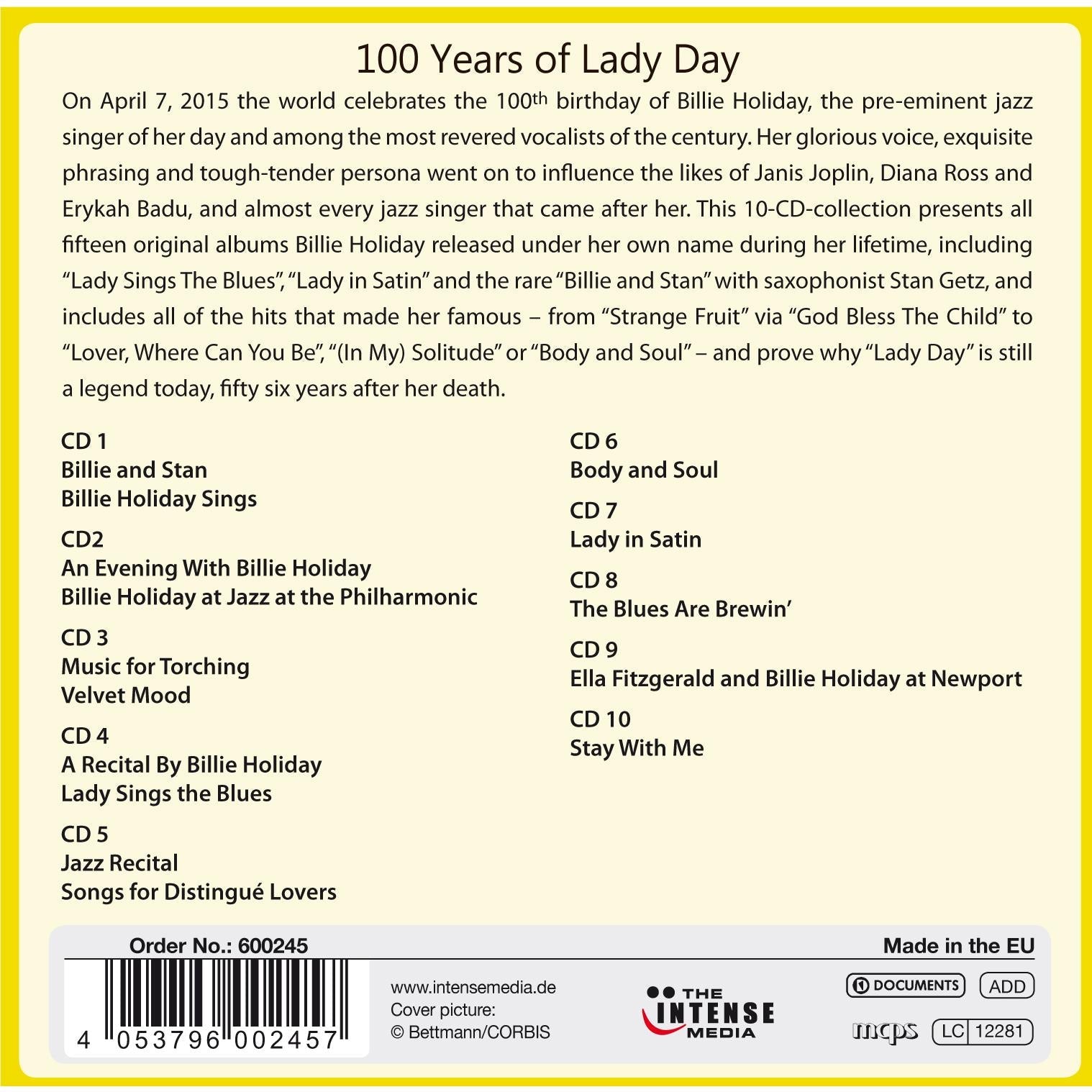 100 Years of Lady Day,  By: Holiday, Billie