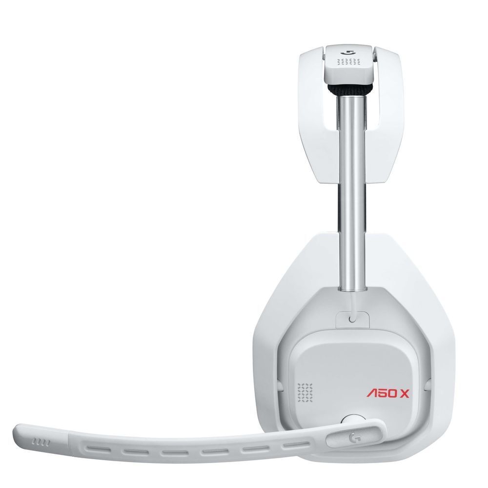 White charging base with wireless gaming headset cradle and headset arm.