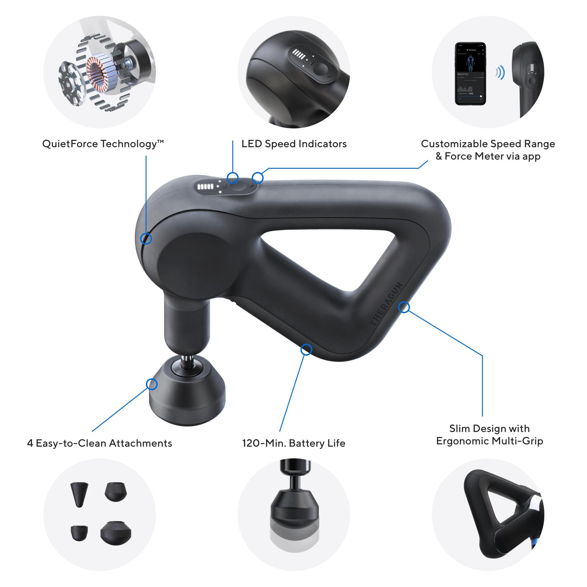 Theragun Prime Handheld Massager (Black)
