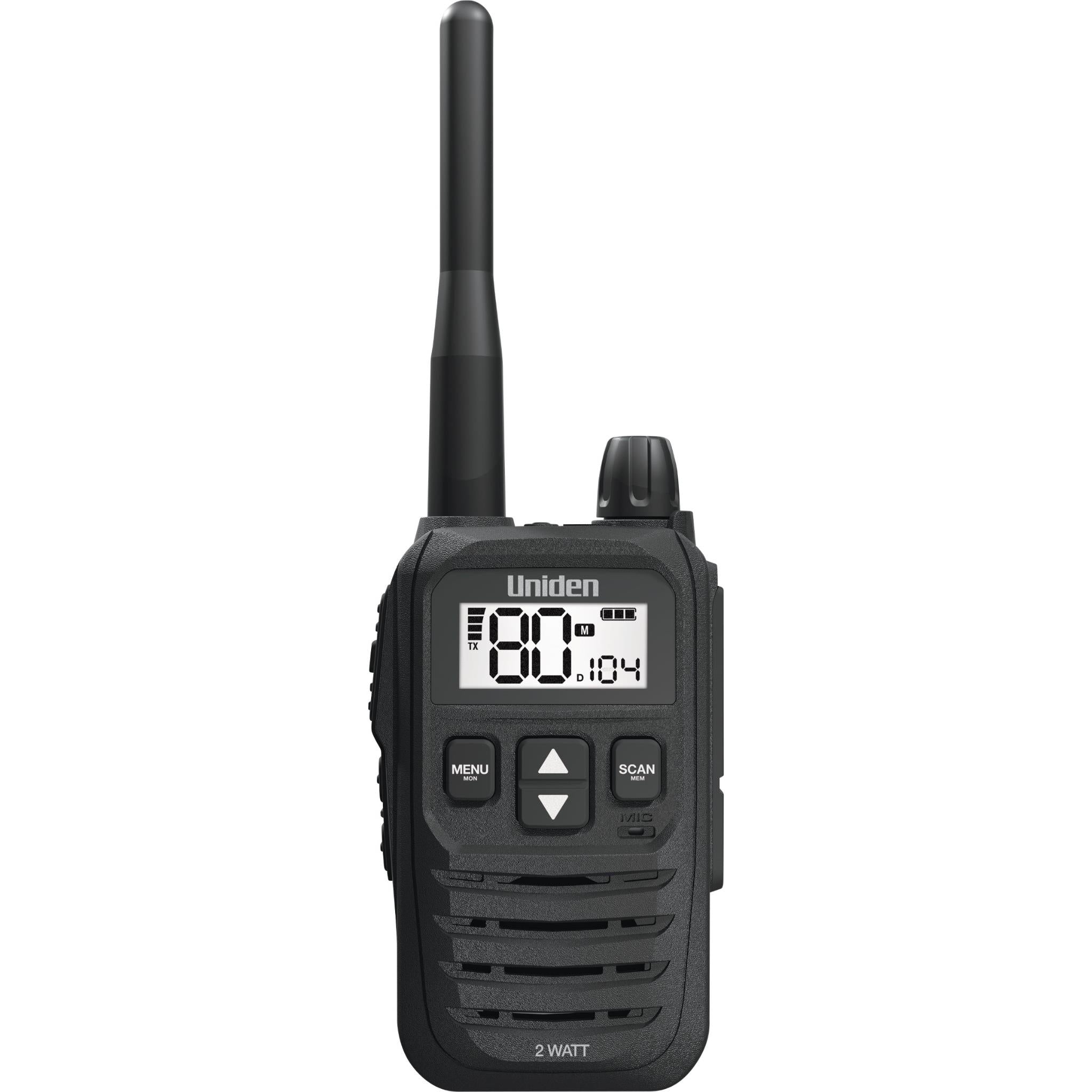 Uniden UH825 80 Channels 2 Watt UHF Handheld Tradies Pack (Twin Pack)
