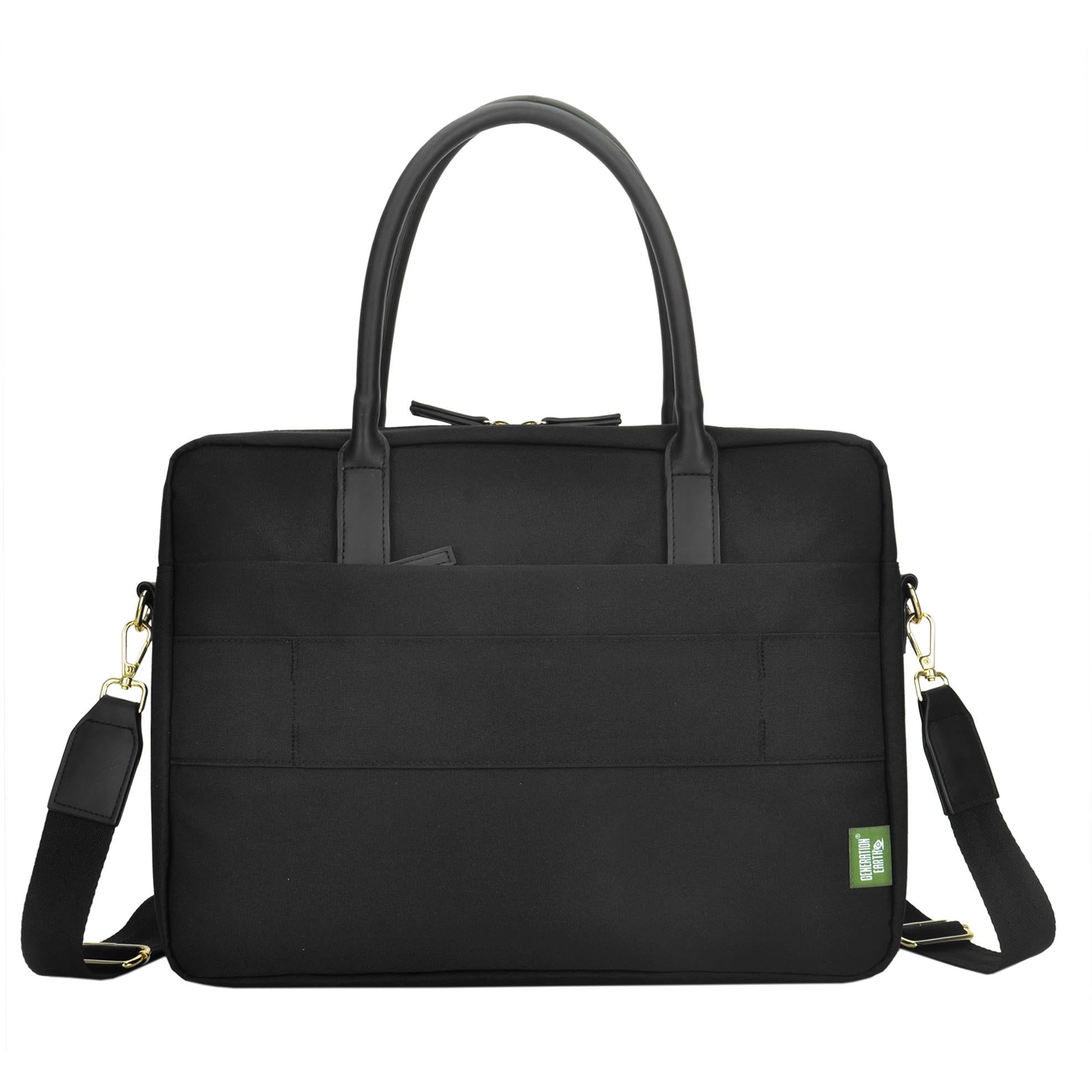 Generation Earth Berlin Recycled 13.3"-14.1" Laptop Briefcase (Black)