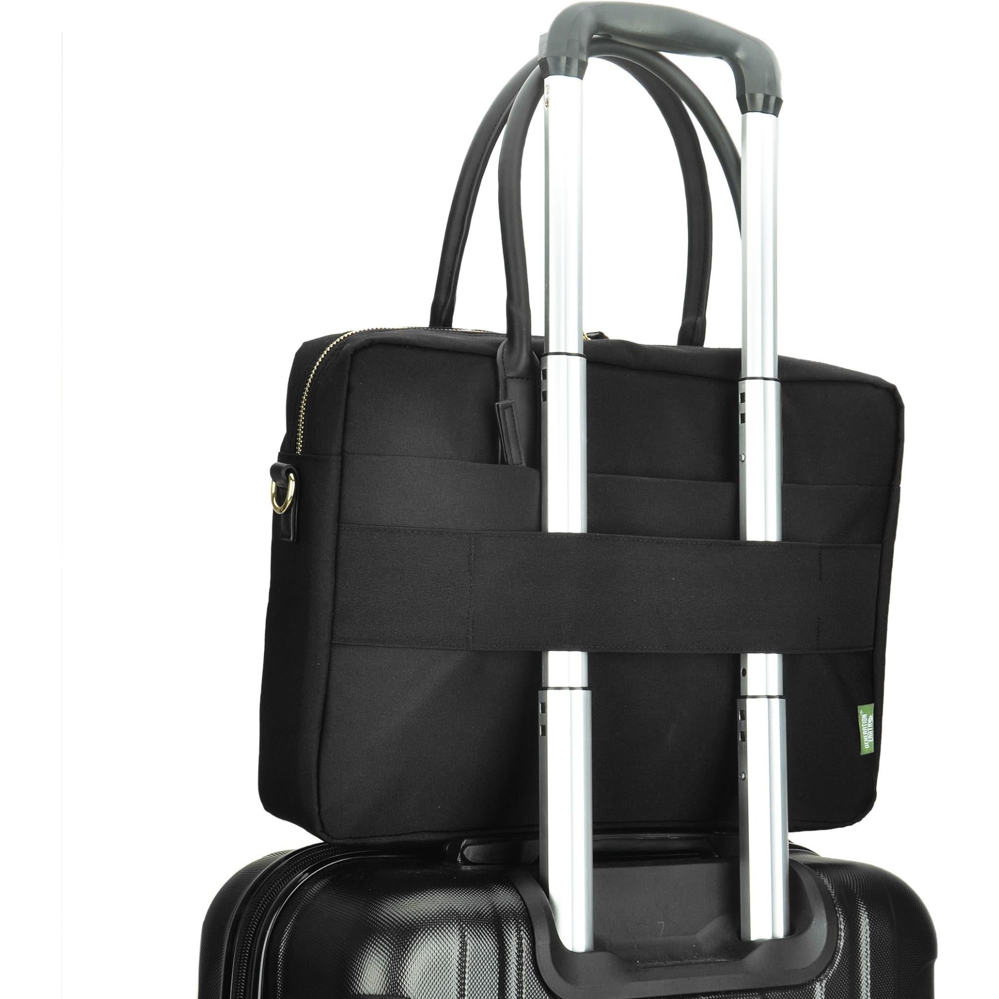 Generation Earth Berlin Recycled 13.3"-14.1" Laptop Briefcase (Black)