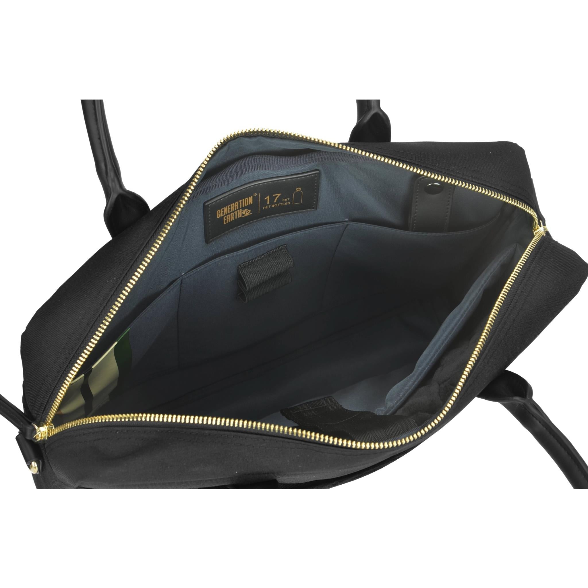 Generation Earth Berlin Recycled 13.3"-14.1" Laptop Briefcase (Black)