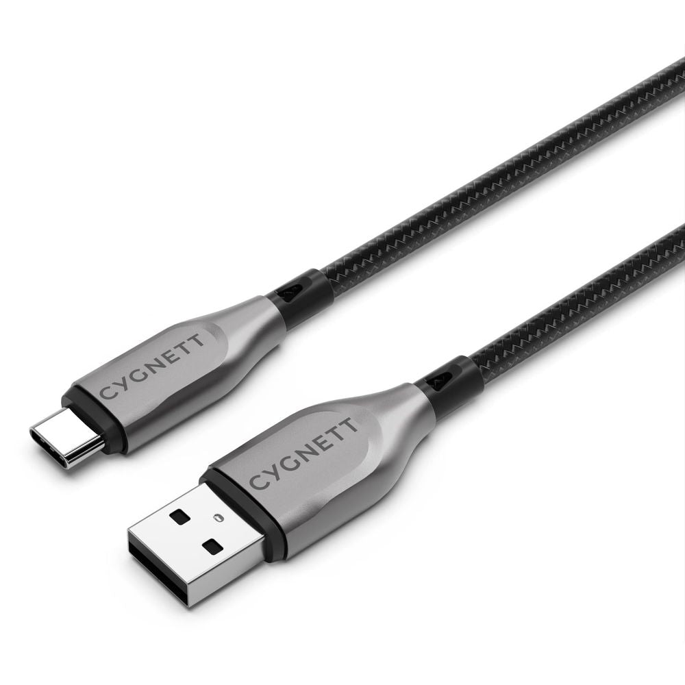 Cygnett Armoured USB-C to USB-A Cable (1m) [Black]