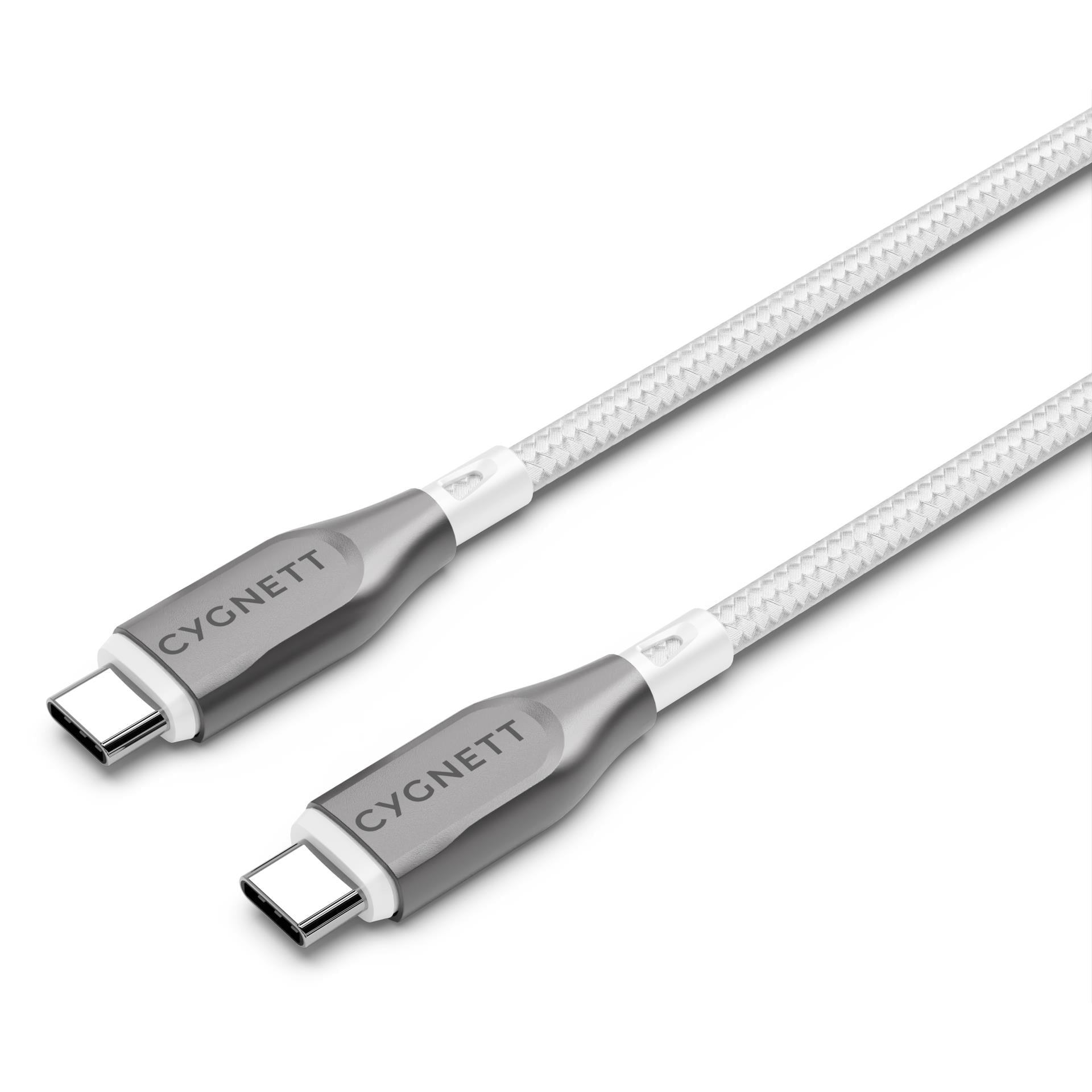 Cygnett Armoured USB-C to USB-C Cable (2m) [White]