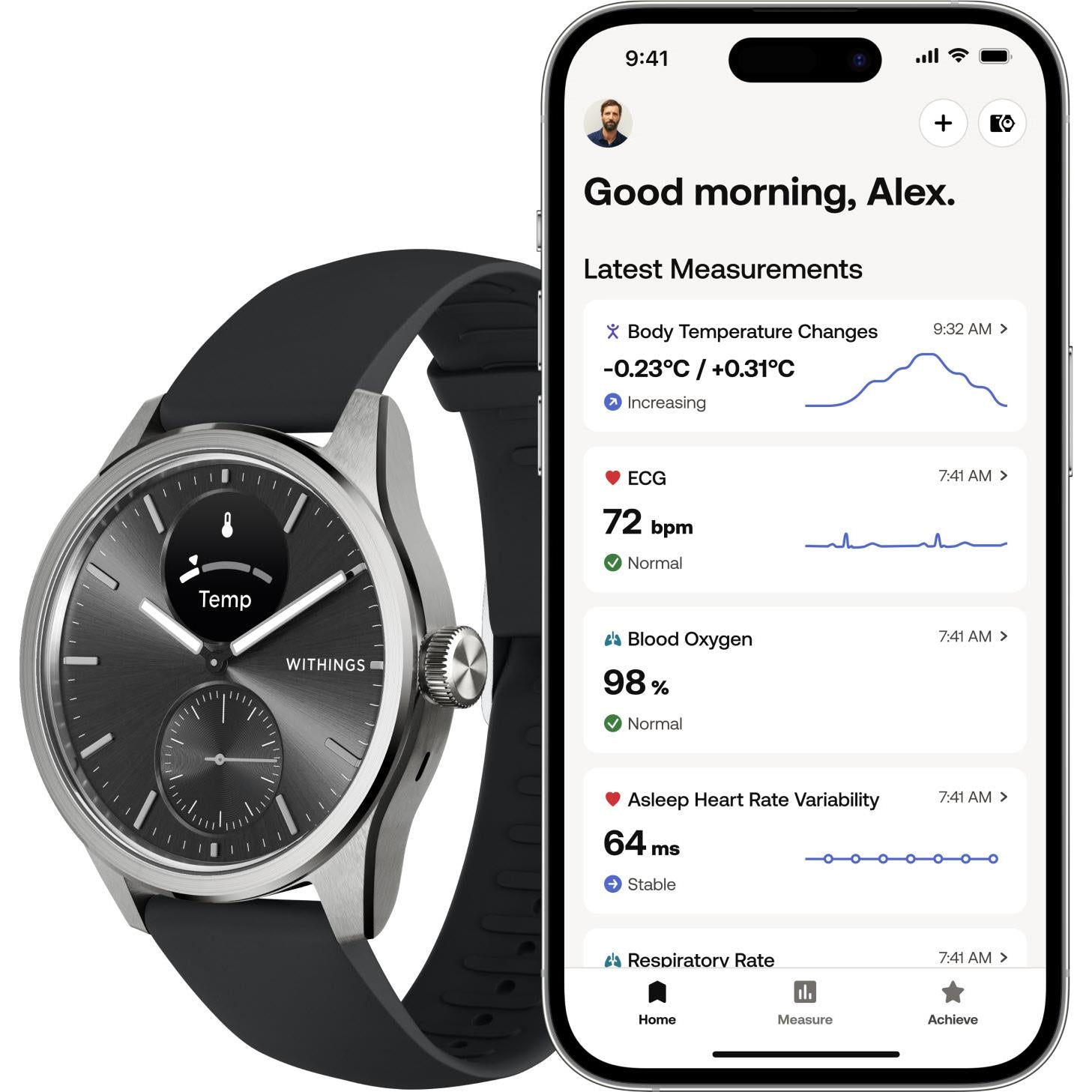 Withings ScanWatch 2 (Black) [42mm]