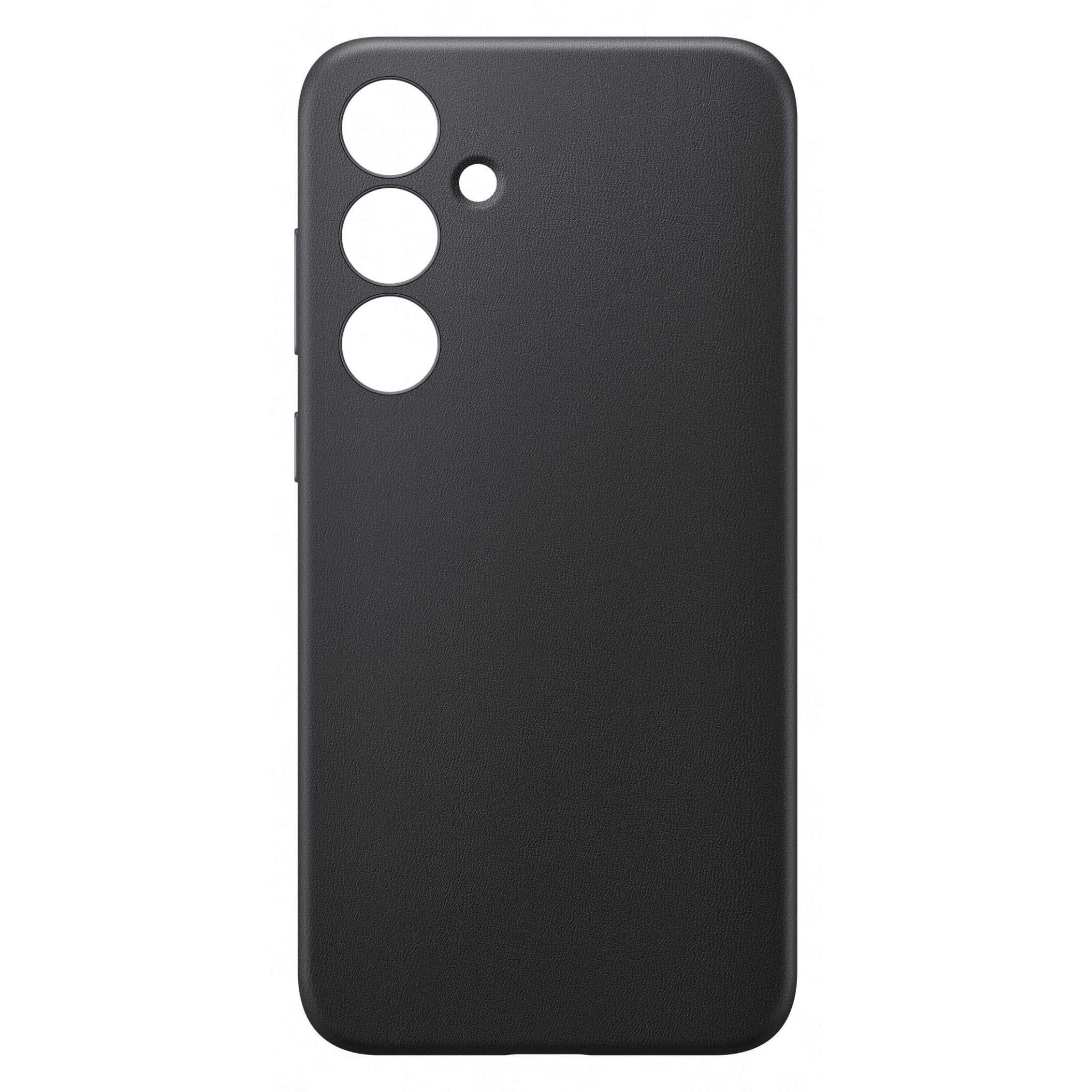 Samsung Faux Leather Case for Galaxy S24+ (Black)