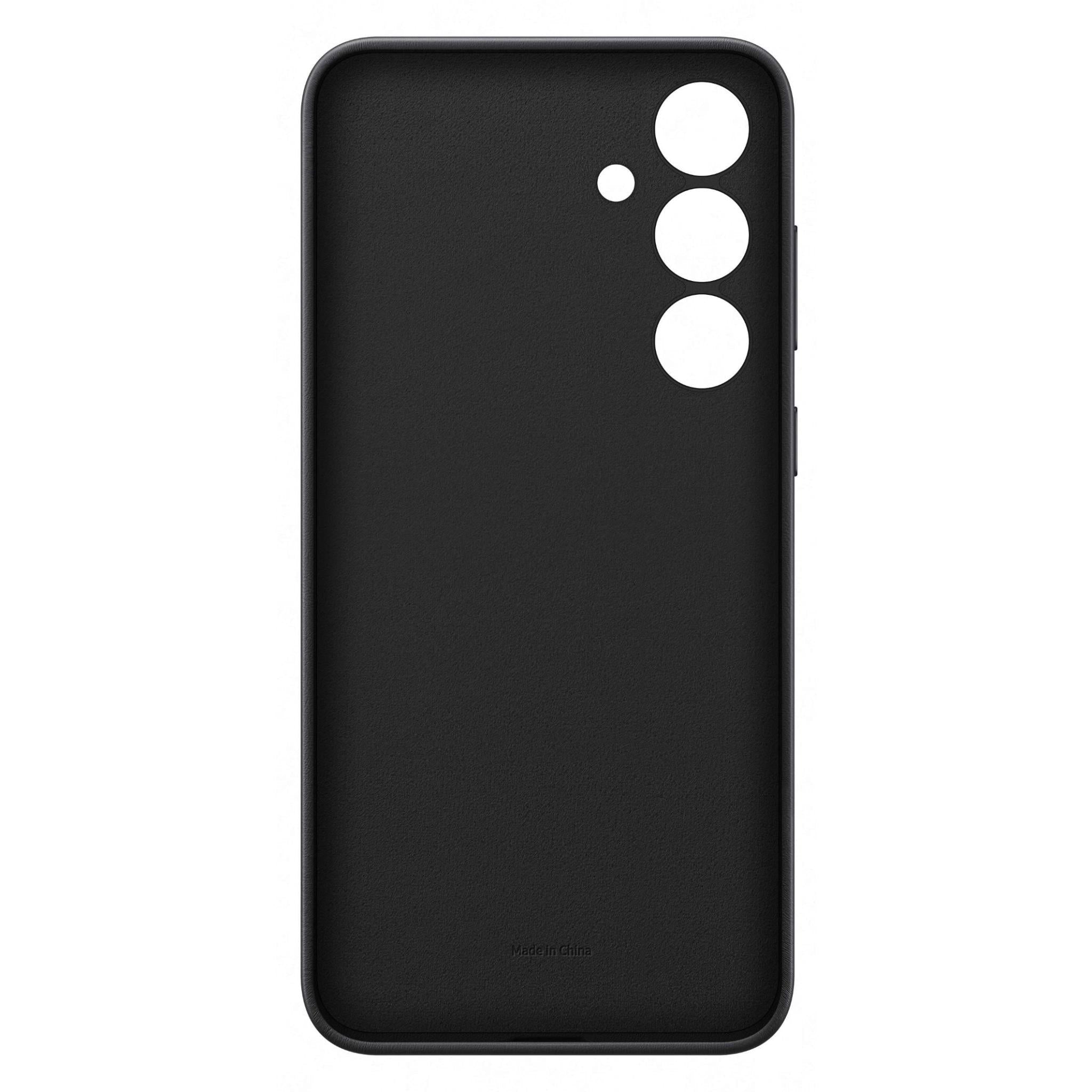 Samsung Faux Leather Case for Galaxy S24+ (Black)