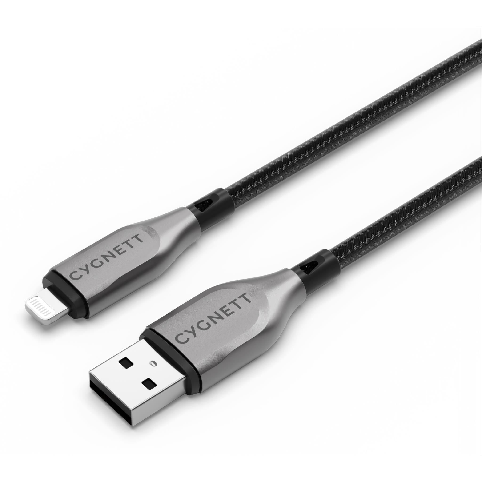 Cygnett Armoured Lightning to USB-A Cable (1m) [Black]