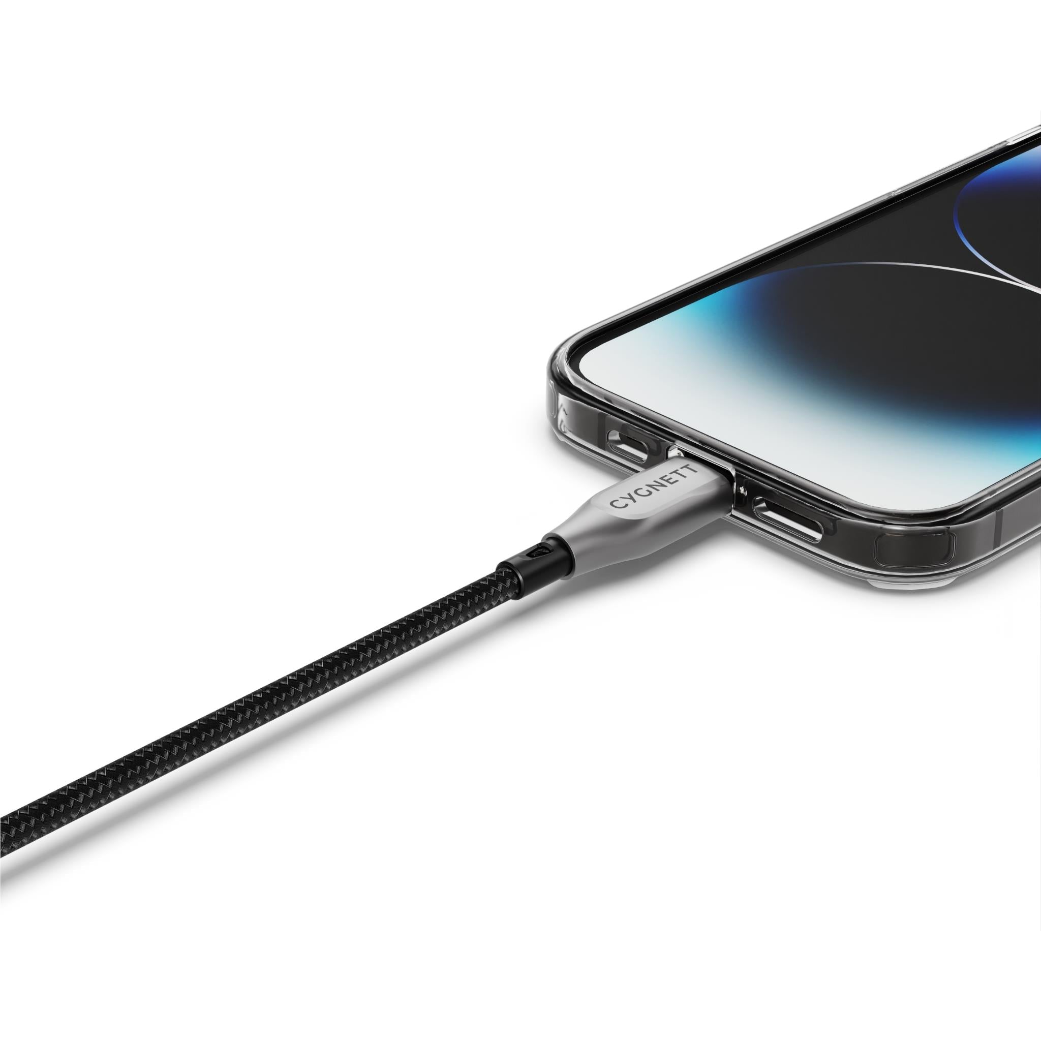 Cygnett Armoured Lightning to USB-A Cable (2m) [Black]