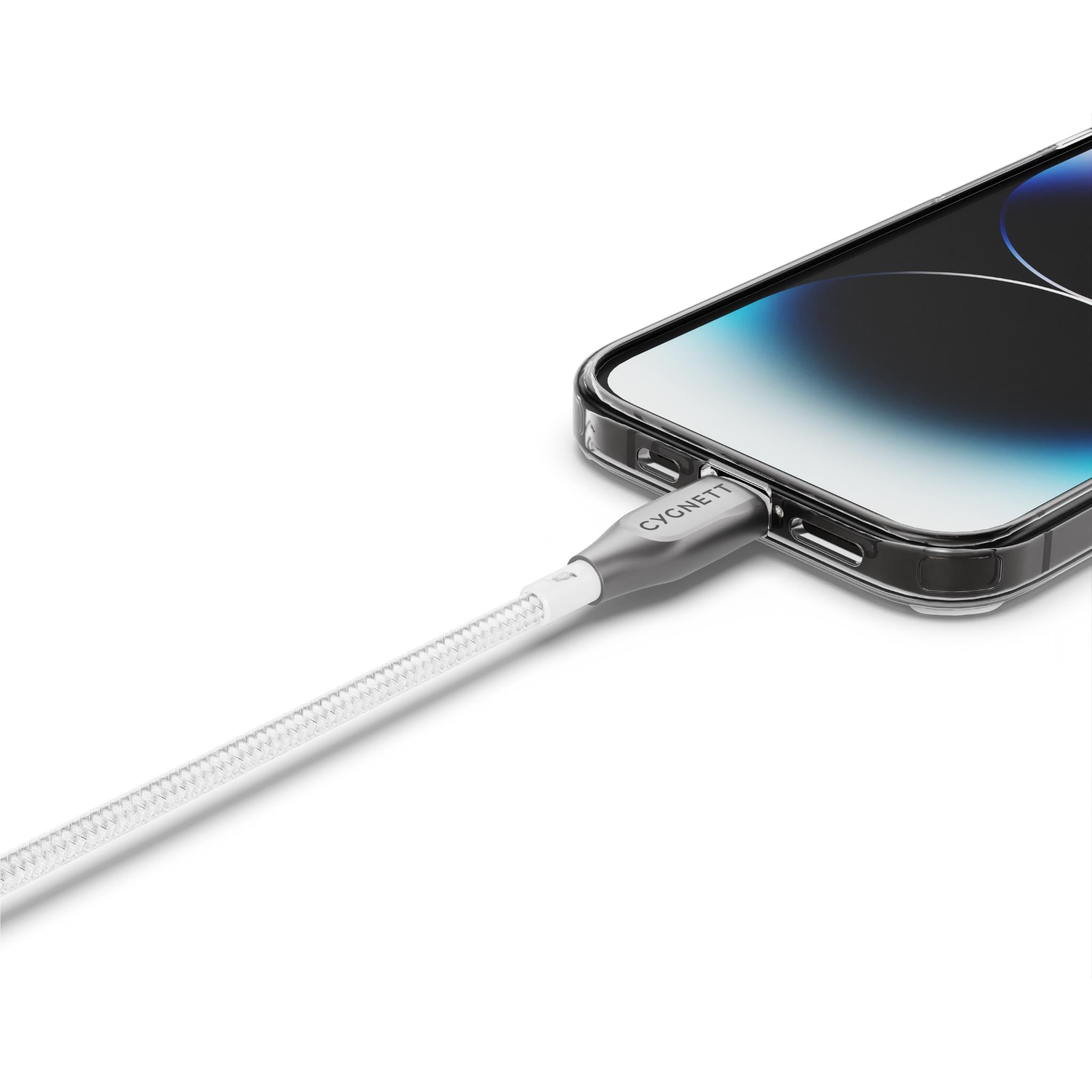 Cygnett Armoured Lightning to USB-A Cable (2m) [White]