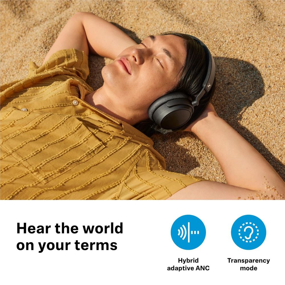 Sennheiser Accentum Plus Adaptive NC Wireless Over-ear Headphones (Black)