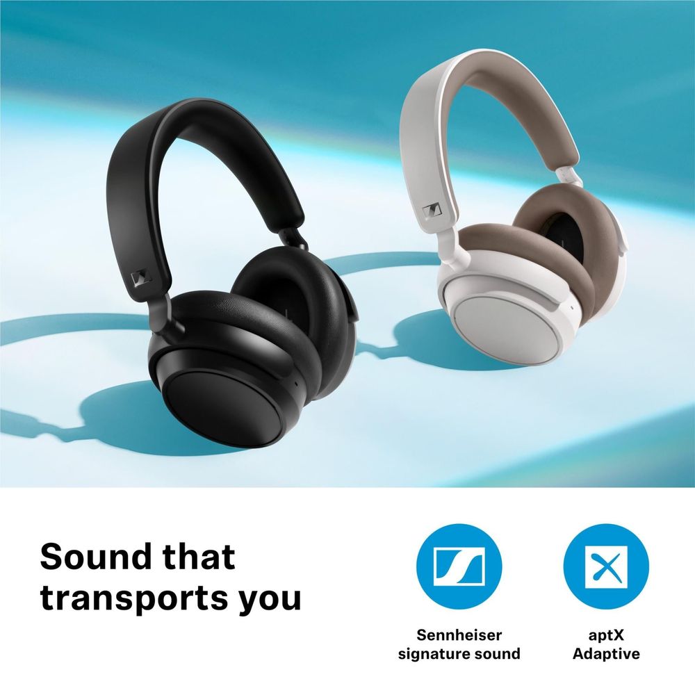 Sennheiser Accentum Plus Adaptive NC Wireless Over-Ear Headphones (White)