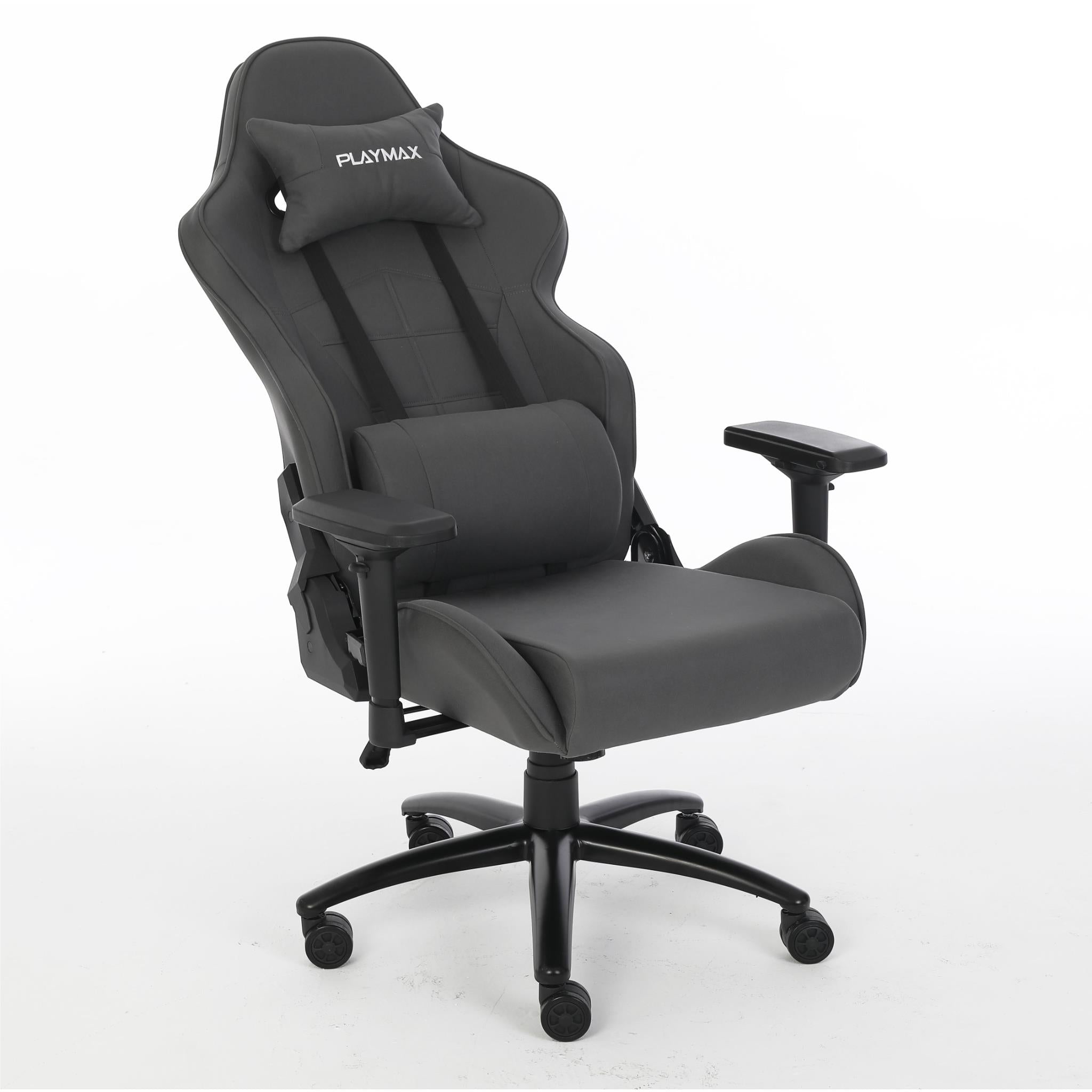 Playmax Fabric Elite Gaming Chair (Grey)