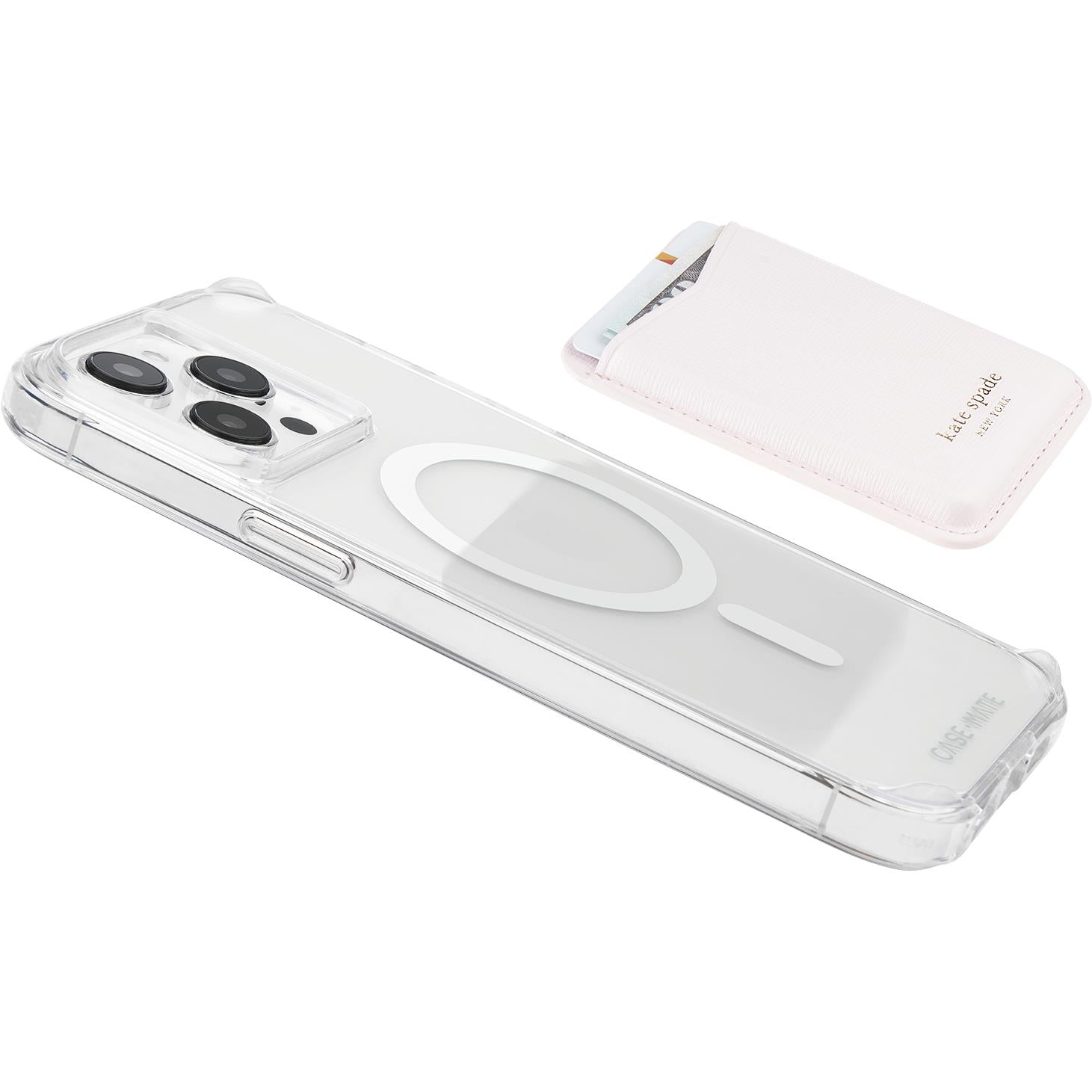 kate spade new york Magnetic Card Holder works with MagSafe (Pale Dogwood)