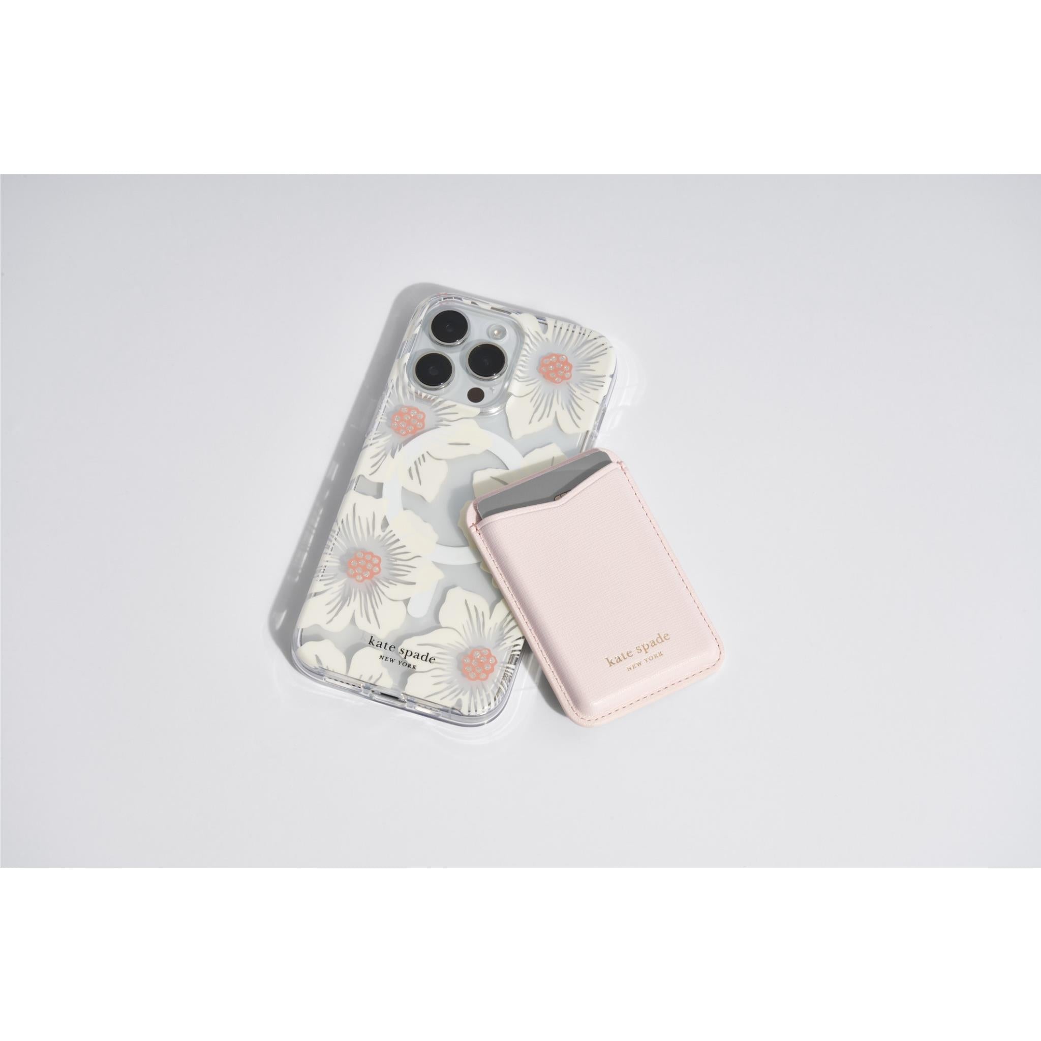 kate spade new york Magnetic Card Holder works with MagSafe (Pale Dogwood)