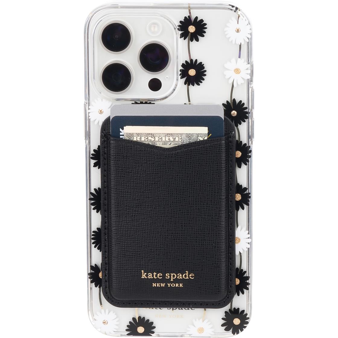 kate spade new york Magnetic Card Holder works with MagSafe (Black)