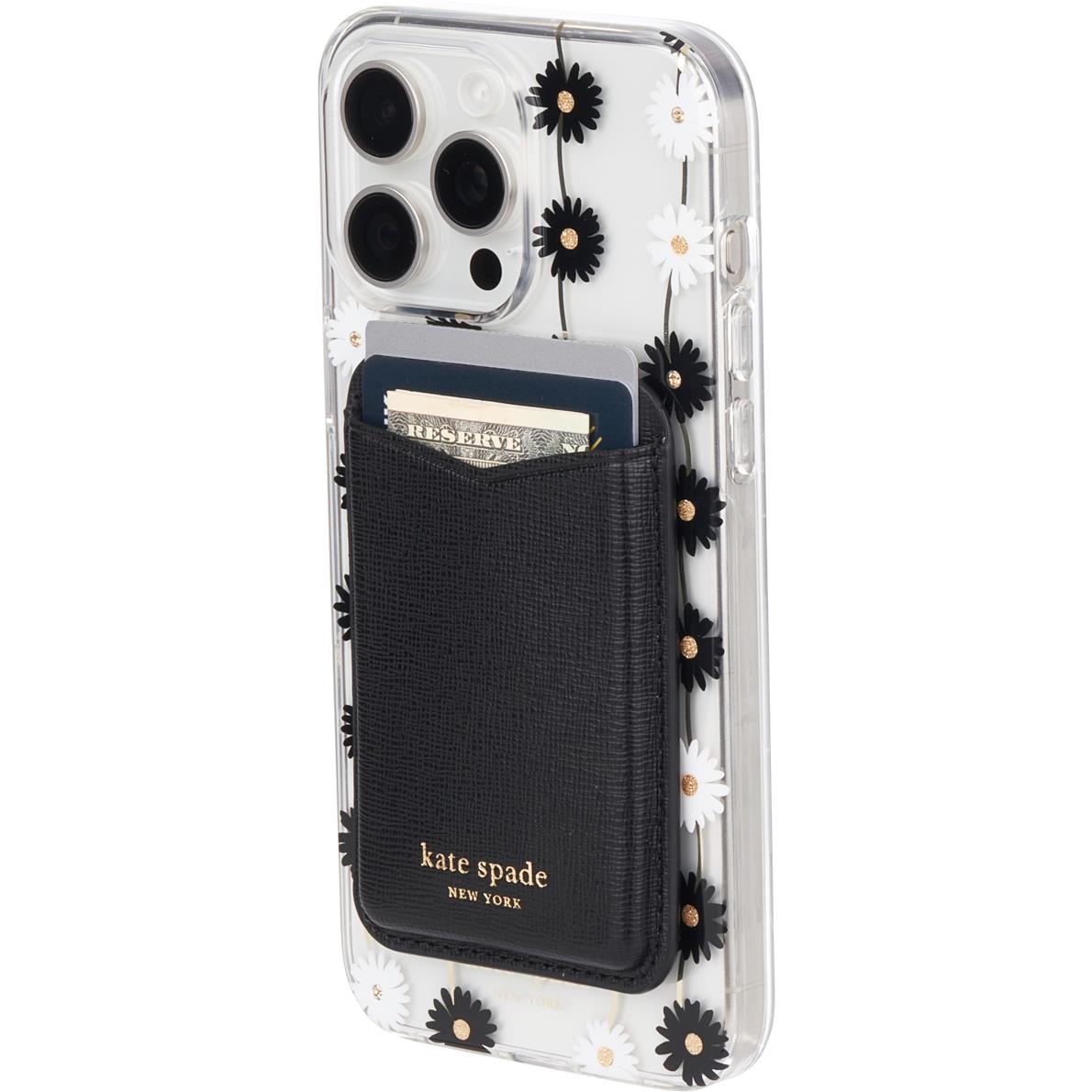 kate spade new york Magnetic Card Holder works with MagSafe (Black)