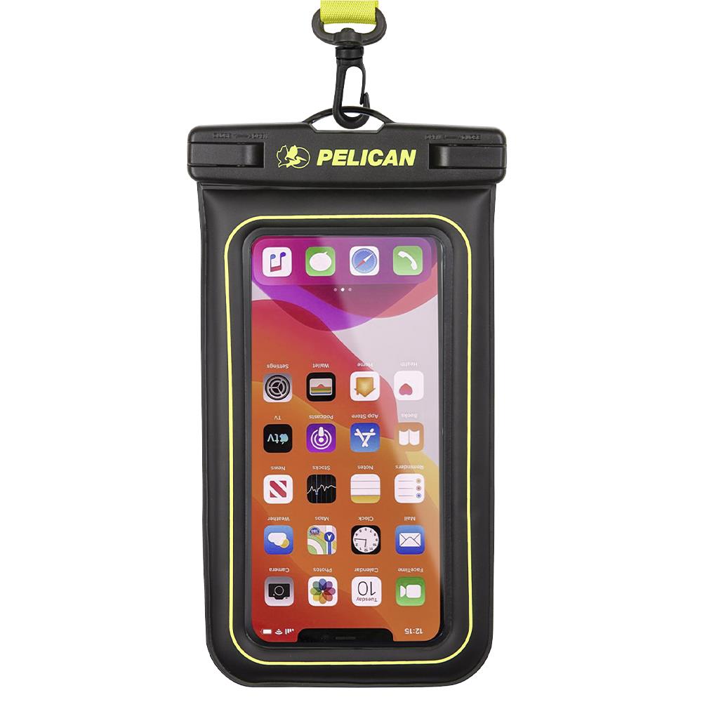 Pelican Marine Universal Floating Phone Pouch (Black/Neon Green)