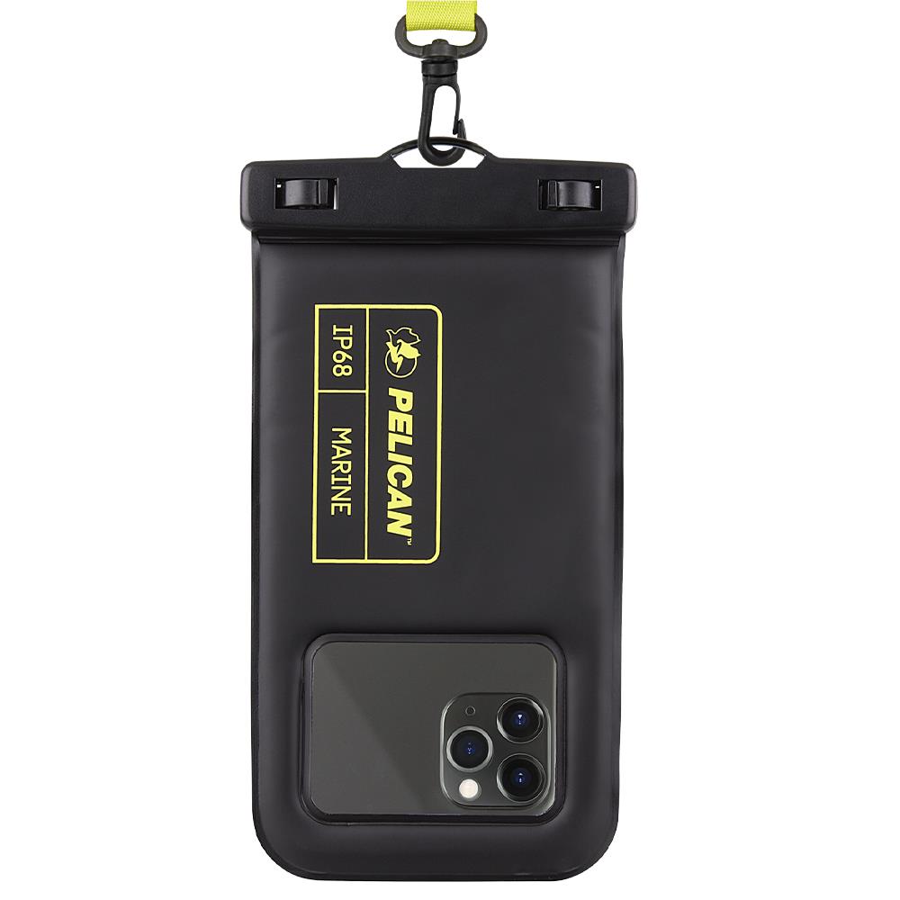 Pelican Marine Universal Floating Phone Pouch (Black/Neon Green)