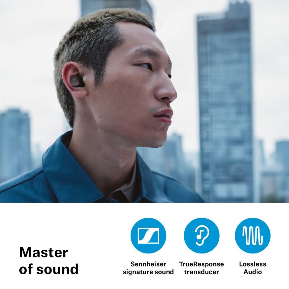 Sennheiser Momentum True Wireless 4 In-Ear Headphones (White Silver)