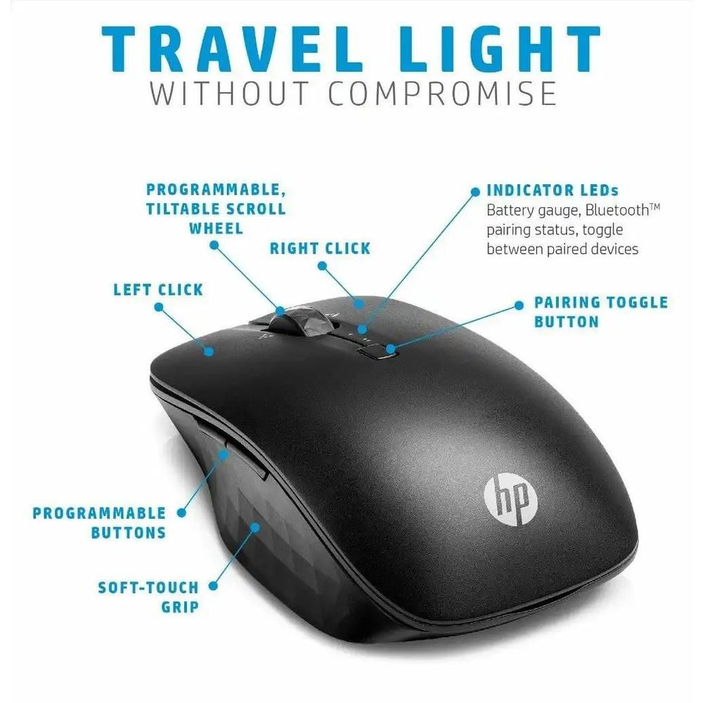 HP 6SP25AA Bluetooth Travel Mouse
