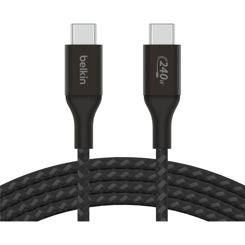 Belkin BoostCharge 240W Braided USB-C Cable (2m) [Black]